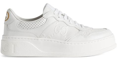 gucci women's gg embossed sneaker|gucci jeweled sneakers price.